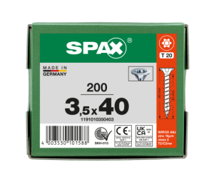 SPAX Senkkopf T-STAR plus - Vollgewinde WIROX A3J  T20  -...