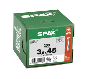 SPAX Senkkopf T-STAR plus - Vollgewinde WIROX A3J  T20  -  3,5x45  -  200 Stk