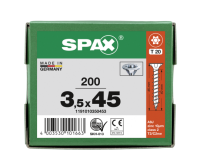 SPAX Senkkopf T-STAR plus - Vollgewinde WIROX A3J  T20  -  3,5x45  -  200 Stk