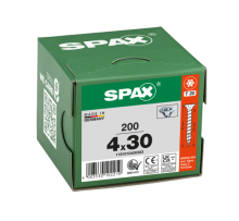 SPAX Senkkopf T-STAR plus - Vollgewinde WIROX A3J  T20  -  4x30  -  200 Stk