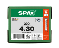 SPAX Senkkopf T-STAR plus - Vollgewinde WIROX A3J  T20  -  4x30  -  200 Stk