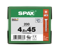 SPAX Senkkopf T-STAR plus - Vollgewinde WIROX A3J  T20  -  4,5x45  -  200 Stk