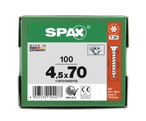 SPAX Senkkopf T-STAR plus - Vollgewinde WIROX A3J  T20  -...