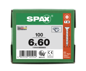 SPAX Senkkopf T-STAR plus - Vollgewinde WIROX A3J  T30  -...