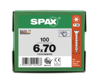 SPAX Senkkopf T-STAR plus - Vollgewinde WIROX A3J  T30  -  6x70  -  100 Stk