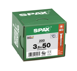 SPAX Senkkopf T-STAR plus - Teilgewinde WIROX A3J  T20  -  3,5x50  -  200 Stk