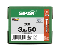 SPAX Senkkopf T-STAR plus - Teilgewinde WIROX A3J  T20  -  3,5x50  -  200 Stk