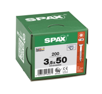 SPAX Senkkopf T-STAR plus - Teilgewinde WIROX A3J  T20  -  3,5x50  -  200 Stk