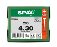 SPAX Senkkopf T-STAR plus - Teilgewinde WIROX A3J  T20  -  4x30  -  200 Stk