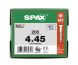 SPAX Senkkopf T-STAR plus - Teilgewinde WIROX A3J  T20  -  4x45  -  200 Stk