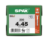 SPAX Senkkopf T-STAR plus - Teilgewinde WIROX A3J  T20  -  4x45  -  200 Stk