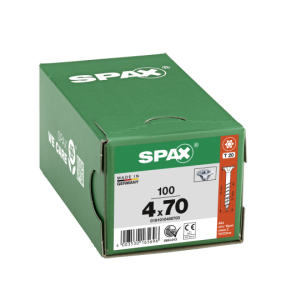 SPAX Senkkopf T-STAR plus - Teilgewinde WIROX A3J  T20  -  4x70  -  100 Stk