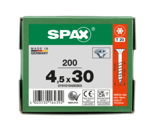 SPAX Senkkopf T-STAR plus - Teilgewinde WIROX A3J  T20  -...