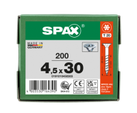 SPAX Senkkopf T-STAR plus - Teilgewinde WIROX A3J  T20  -  4,5x30  -  200 Stk