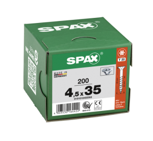 SPAX Senkkopf T-STAR plus - Teilgewinde WIROX A3J  T20  -  4,5x35  -  200 Stk