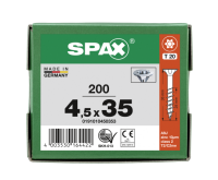 SPAX Senkkopf T-STAR plus - Teilgewinde WIROX A3J  T20  -  4,5x35  -  200 Stk