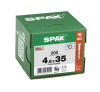 SPAX Senkkopf T-STAR plus - Teilgewinde WIROX A3J  T20  -  4,5x35  -  200 Stk