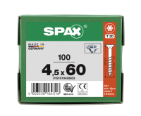 SPAX Senkkopf T-STAR plus - Teilgewinde WIROX A3J  T20  -  4,5x60  -  100 Stk