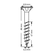 SPAX Senkkopf T-STAR plus - Teilgewinde WIROX A3J  T20  -  4,5x80  -  100 Stk