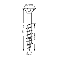 SPAX Senkkopf T-STAR plus - Teilgewinde WIROX A3J  T20  -  5x100  -  100 Stk