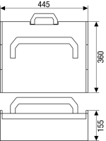 SPAX Montagekoffer YELLOX L-BOXX -  Senkkopf Kreuzschlitz Z, 17 Abmessungen, 2930 tlg, 5 Bits