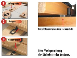 Terrassenmeister Distanz Abstandshalter 7 mm 100 Stk