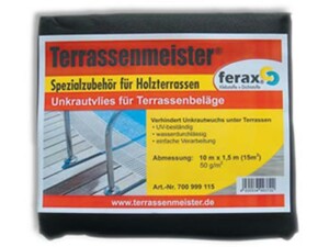 Unkrautvlies für Terrassenbeläge 10 x 1,57 m 15...