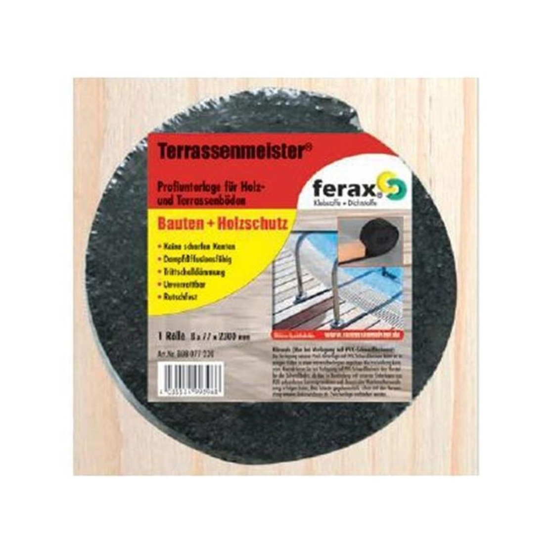 Produktbild von Gummigranulat Rolle 10000x100x6 Mm - Terrassenpads & Unterlagen | Schalldämmend & Rutschhemmend