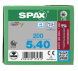 SPAX Halbrundkopf T-STAR plus 4CUT Vollgewinde Edelstahl rostfrei A2 1.4567        5x40 - 200 Stk