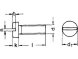 Zylinderschraube mit Schlitz DIN 84 M 3,5 X 10  Edelstahl rostfrei A2   500 Stk