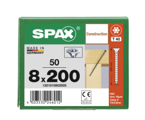 SPAX Senkkopf 8 mm T-STAR plus - Vollgewinde WIROX A3J...