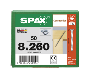 SPAX Senkkopf 8 mm T-STAR plus - Vollgewinde WIROX A3J...