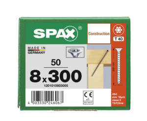 SPAX Senkkopf 8 mm T-STAR plus - Vollgewinde WIROX A3J...