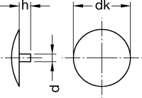 Abdeckkappen KS Gr. 20 für I-Stern  RAL 9010...