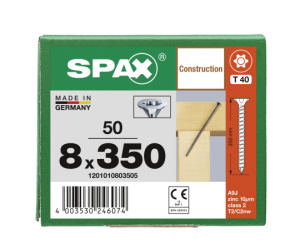 SPAX Senkkopf 8 mm T-STAR plus - Vollgewinde WIROX A3J...