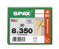 SPAX Senkkopf 8 mm T-STAR plus - Vollgewinde WIROX A3J  T40  -  8x350  -  50 Stk