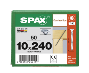 SPAX Senkkopf 10 mm T-STAR plus - Vollgewinde WIROX A3J...