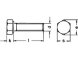 Sechskantschraube DIN 933 Vollgewinde M3x5 Edelstahl rostfrei A2 - 1000 Stk
