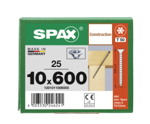 SPAX Senkkopf 10 mm T-STAR plus - Vollgewinde WIROX A3J...