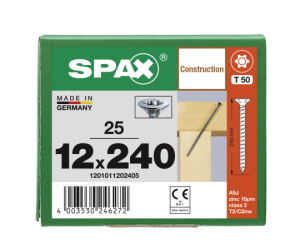 SPAX Senkkopf 12 mm T-STAR plus - Vollgewinde WIROX A3J...