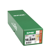 SPAX Senkkopf 12 mm T-STAR plus - Vollgewinde WIROX A3J  T50  -  12x240  -  25 Stk