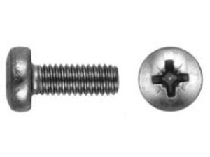 Linsenschraube Kreuz DIN 7985 Edelstahl rostfrei A4 PZ M2X4   1000 Stk