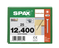 SPAX Senkkopf 12 mm T-STAR plus - Vollgewinde WIROX A3J  T50  -  12x400  -  25 Stk