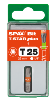 SPAX-BIT für T-STAR plus mit Kraftangriff T25 25mm - 1 Stk