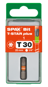 SPAX-BIT für T-STAR plus mit Kraftangriff T30 25mm -...