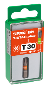 SPAX-BIT für T-STAR plus mit Kraftangriff T30 25mm - 1 Stk