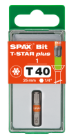 SPAX-BIT für T-STAR plus mit Kraftangriff T40 25mm - 1 Stk