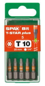 SPAX-BIT für T-STAR plus mit Kraftangriff T10 25mm -...