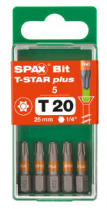 SPAX-BIT für T-STAR plus mit Kraftangriff T20 25mm -...