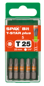 SPAX-BIT für T-STAR plus mit Kraftangriff T25 25mm -...